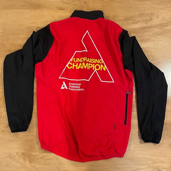 Cycling windbreaker by Primal with ADA charity-ride graphics - Picture 3 of 7